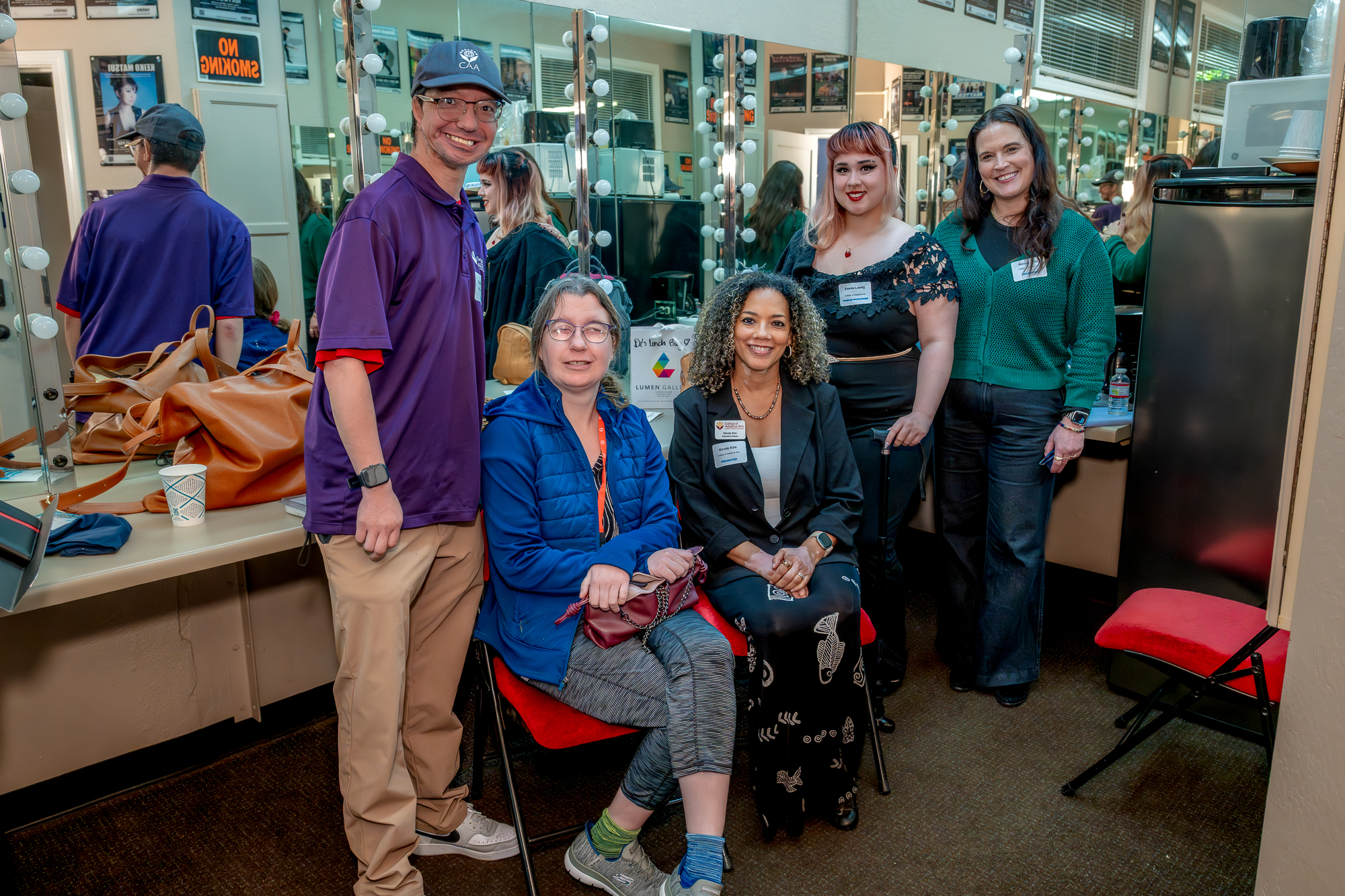CAA students and staff at a workforce development event